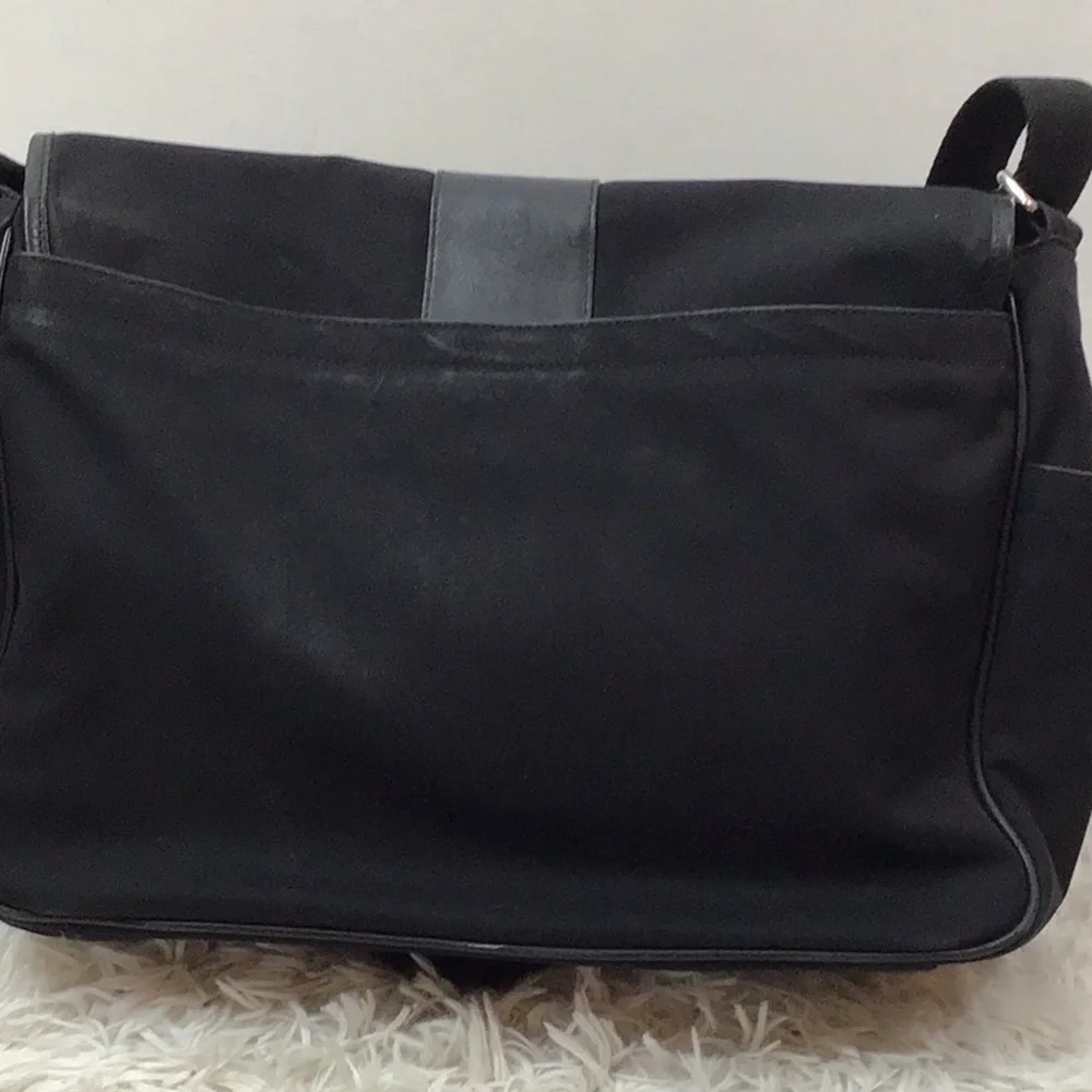 Coach Transatlantic canvas and leather messenger bag
